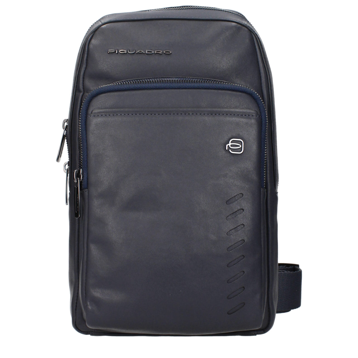 Piquadro Sac Bandoulière en Cuir Bleu