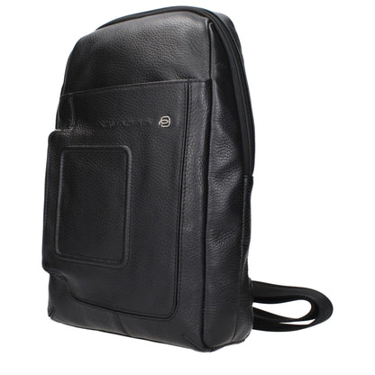 Sacs à bandoulière en cuir noir Piquadro