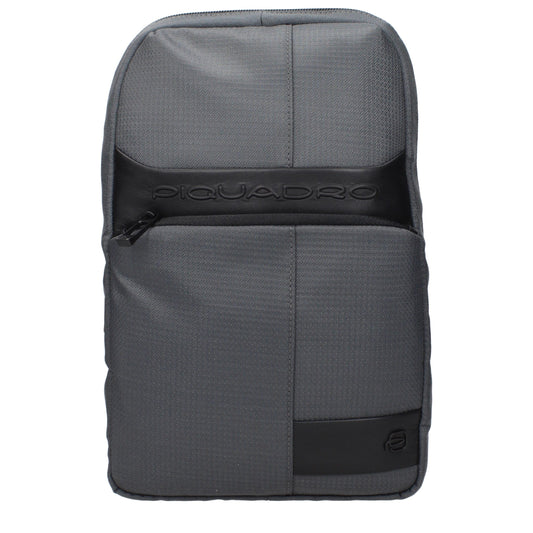 Sacs à bandoulière en tissu gris Piquadro