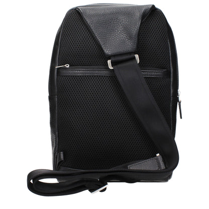 Sacs à bandoulière en cuir noir Piquadro