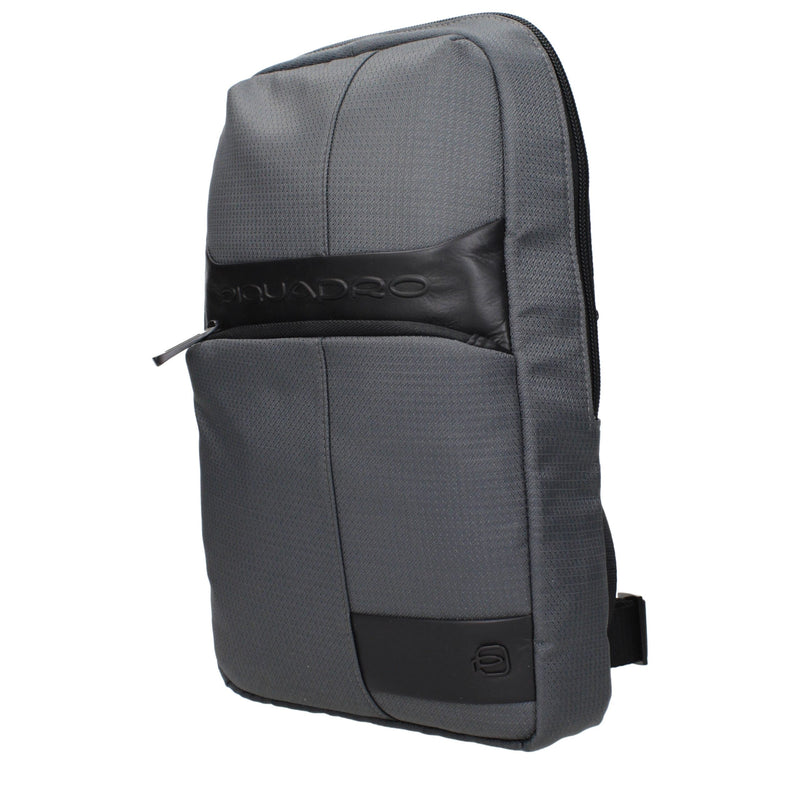 Piquadro Gray Fabric Crossbody Bag - CA5751W129GR