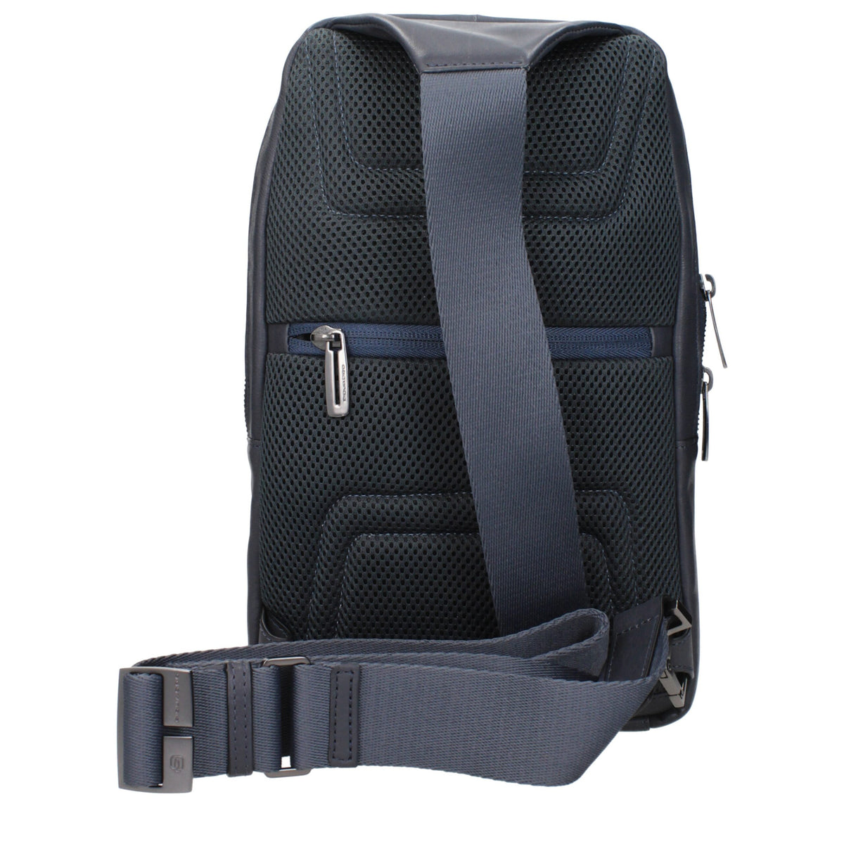 Piquadro Sac Bandoulière en Cuir Bleu