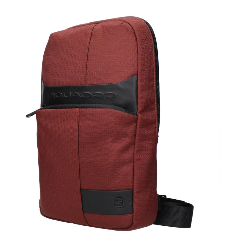 Piquadro Red Fabric Crossbody Bag - CA5751W129M