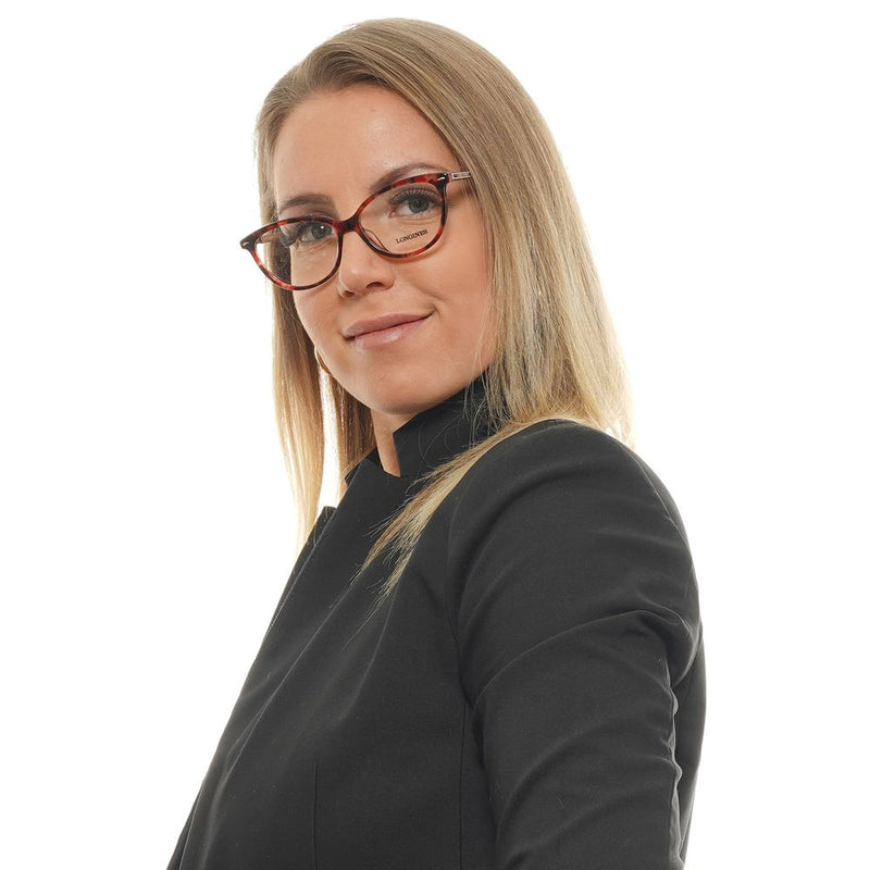 Longines Red Cat Eye Women Glasses Frame - Stylish & Customizable