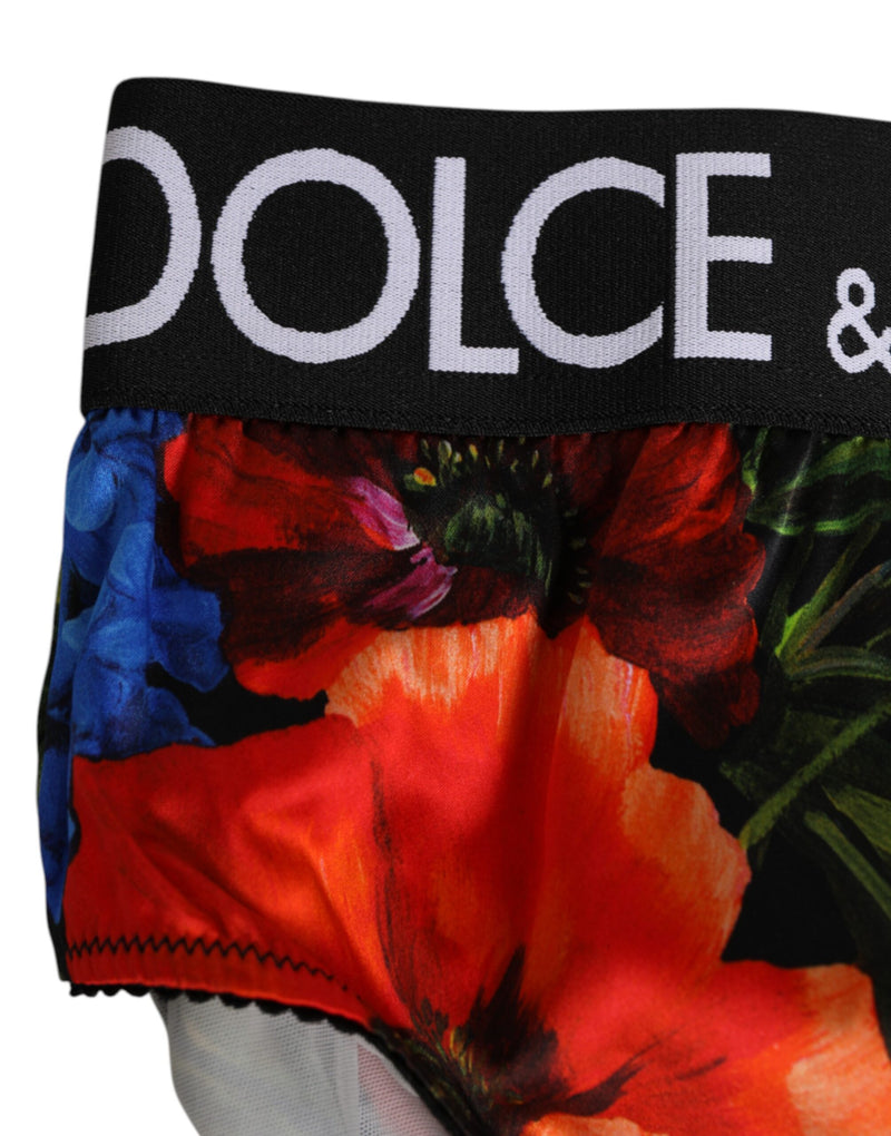 Dolce & Gabbana Multicolor Floral Print High Waist Panty