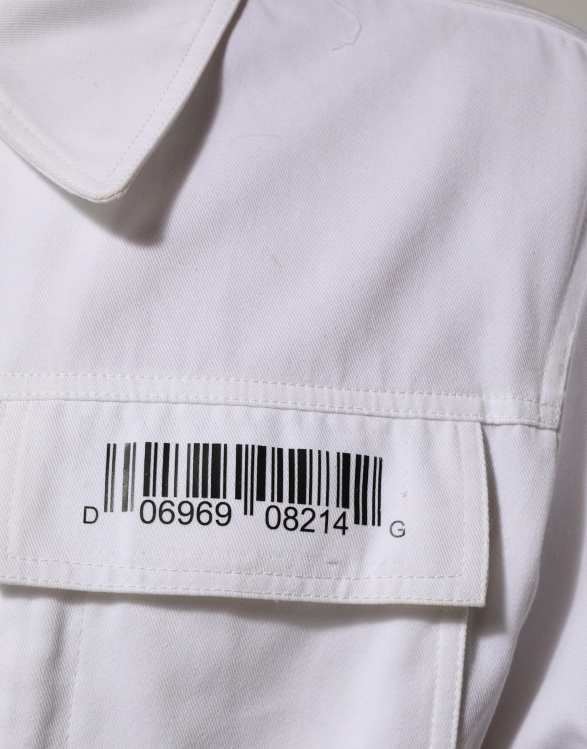 Combinaison pantalon utilitaire à fermeture éclair avec patch code-barres blanc de Dolce &amp; Gabbana