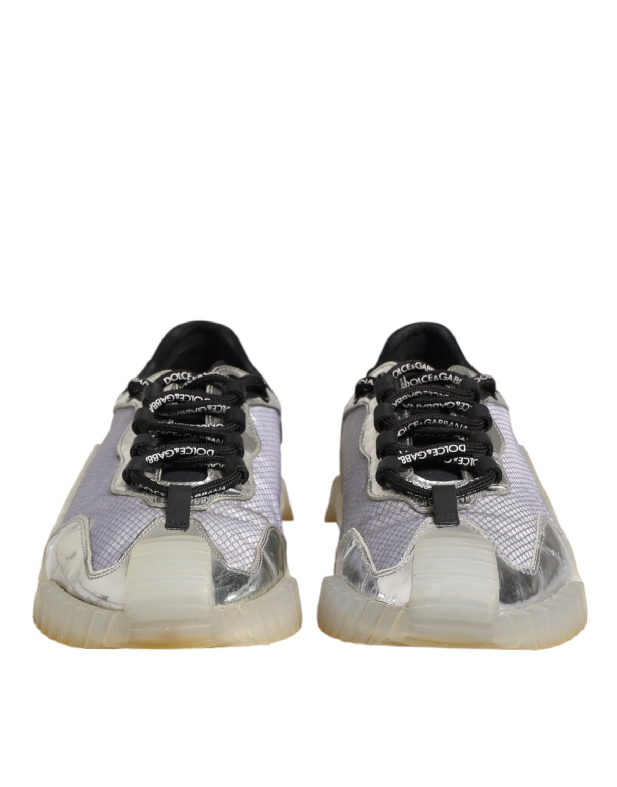 Dolce & Gabbana Multicolor Silver Logo Low Top NS1 Sneakers