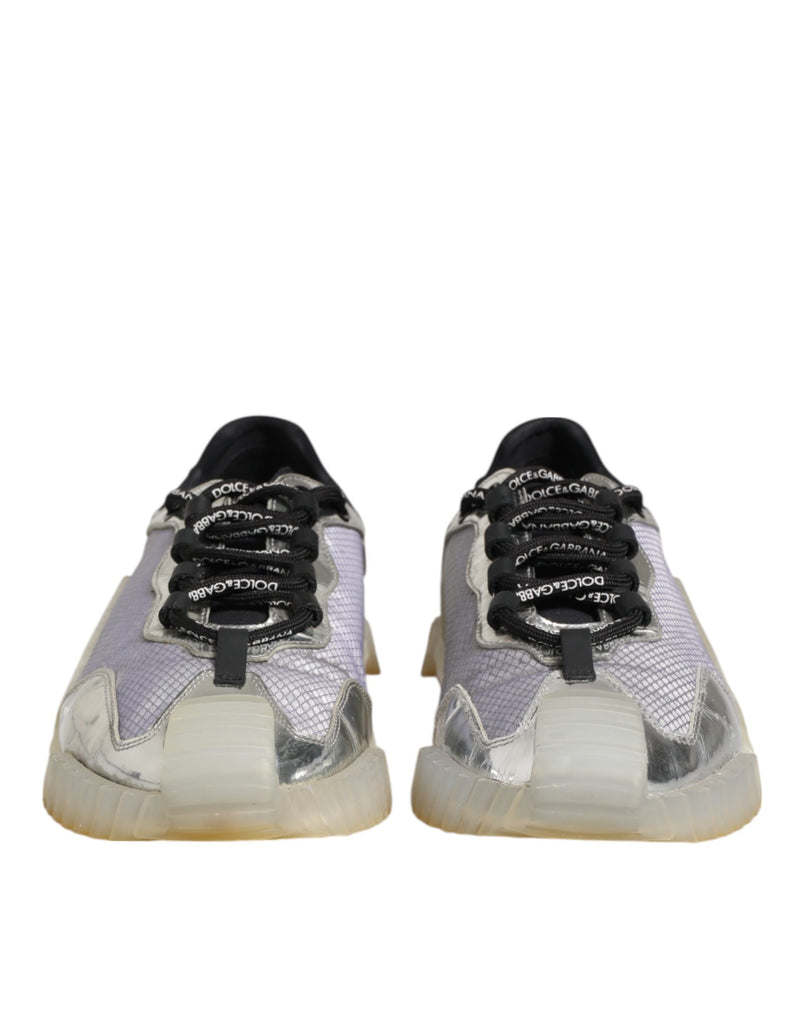 Dolce & Gabbana Multicolor Silver Logo Low Top NS1 Sneakers