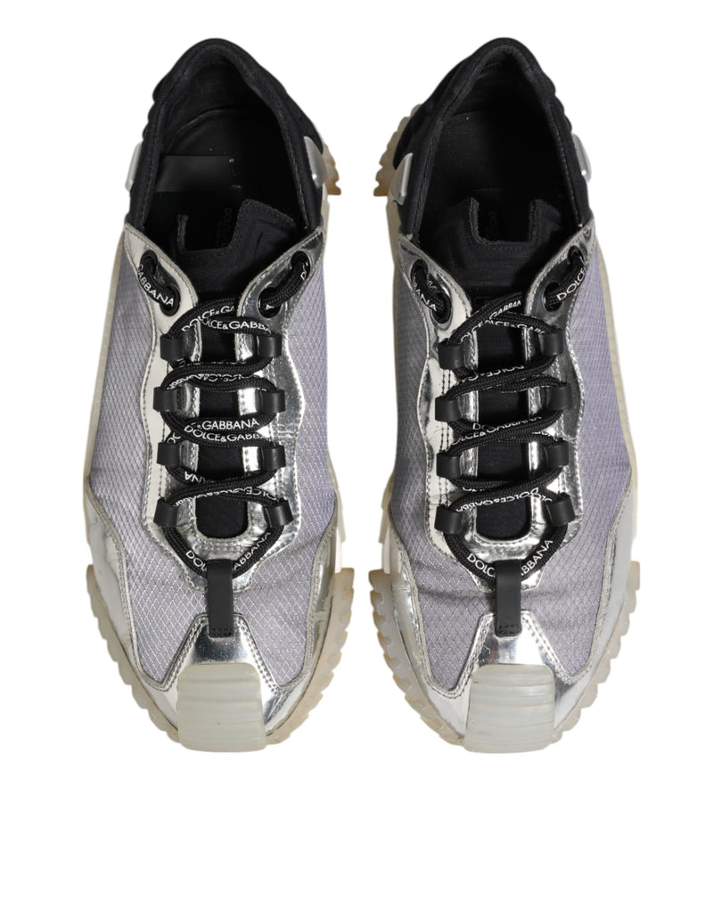 Dolce & Gabbana Multicolor Silver Logo Low Top NS1 Sneakers