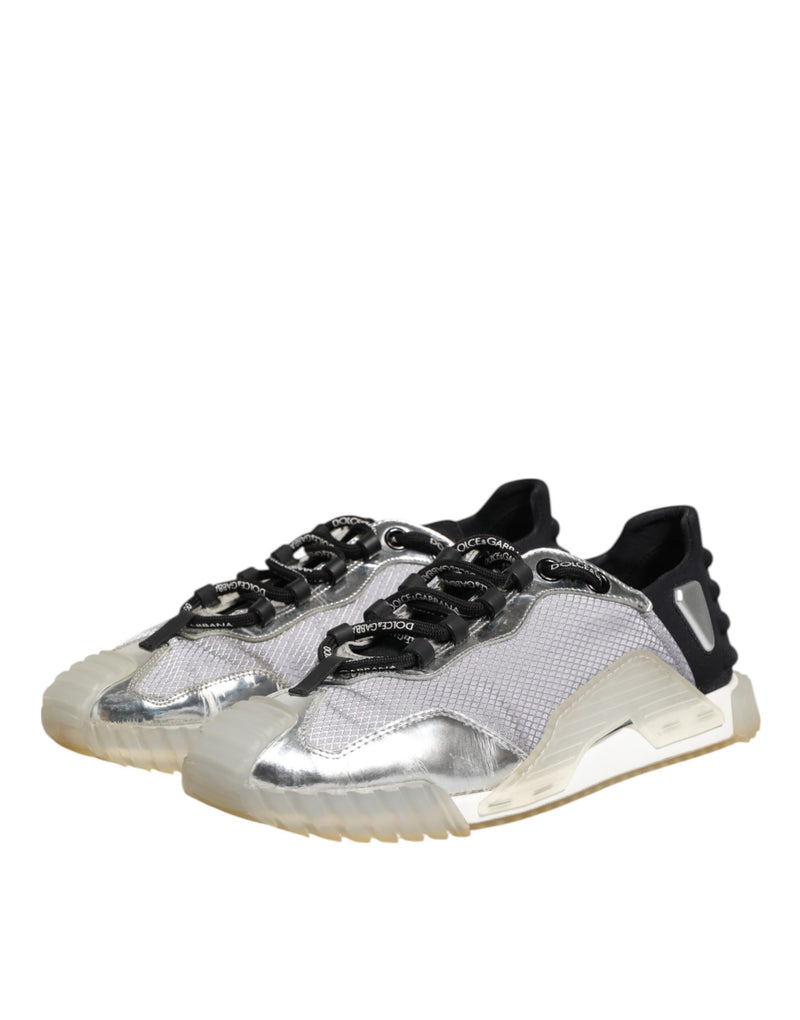 Dolce & Gabbana Multicolor Silver Logo Low Top NS1 Sneakers