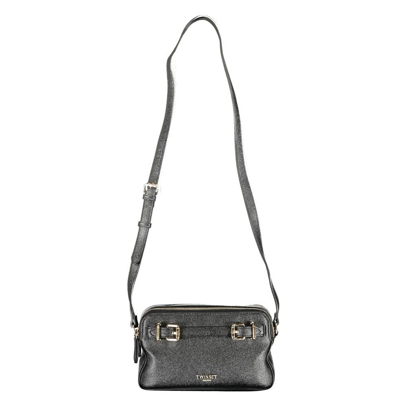 Twinset Black Polyethylene Women Handbag - Chic Camera Bag