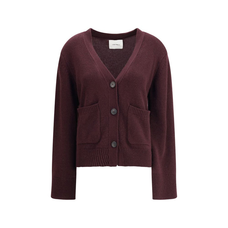 Lisa Yang Danni Cardigan en Cachemire Violet
