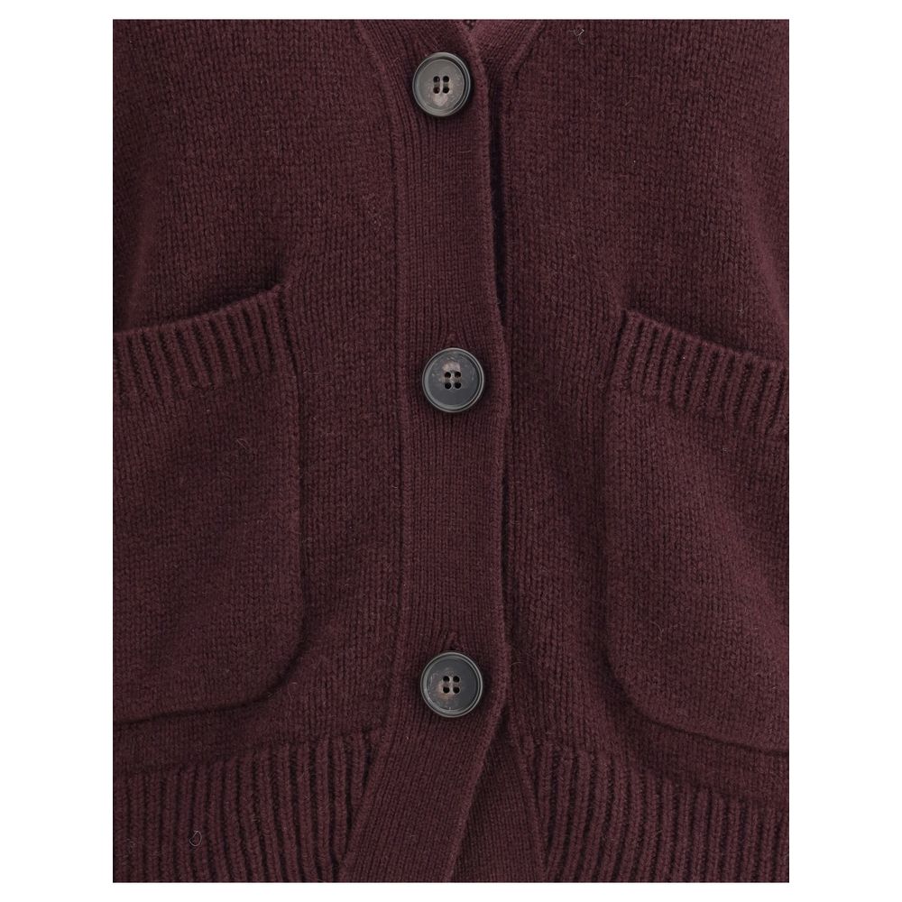 Lisa Yang Danni Cardigan en Cachemire Violet