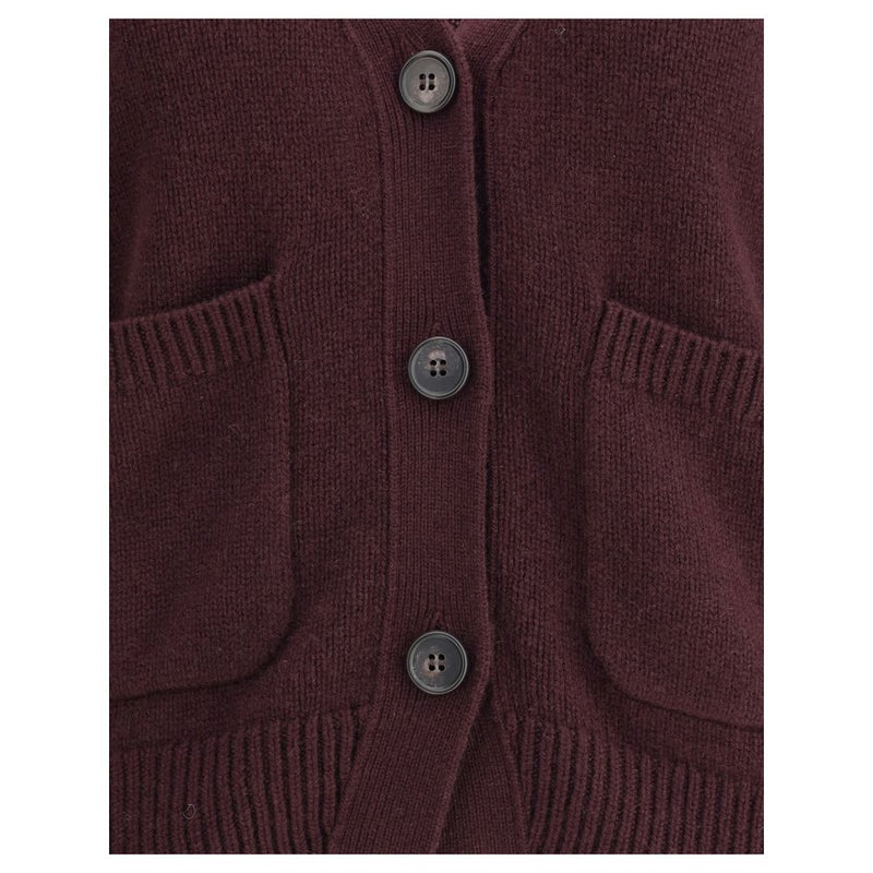 Lisa Yang Danni Cardigan en Cachemire Violet