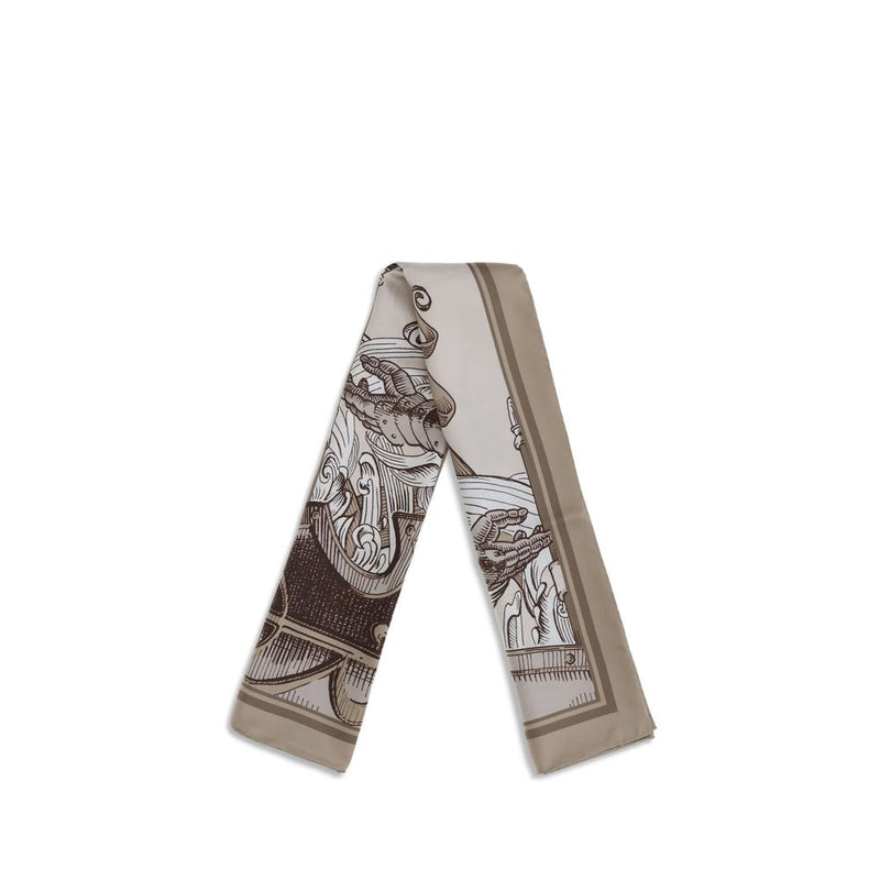 Burberry Beige Silk Scarf
