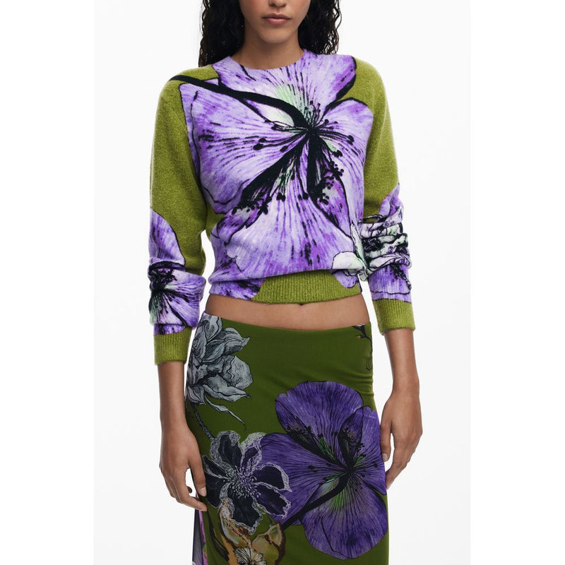 Desigual Green Polyester Long Skirt for Women