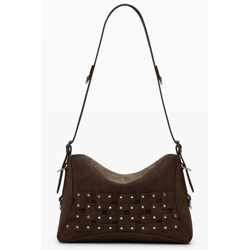Desigual Brown Polyethylene Women Handbag - New Patch Bag