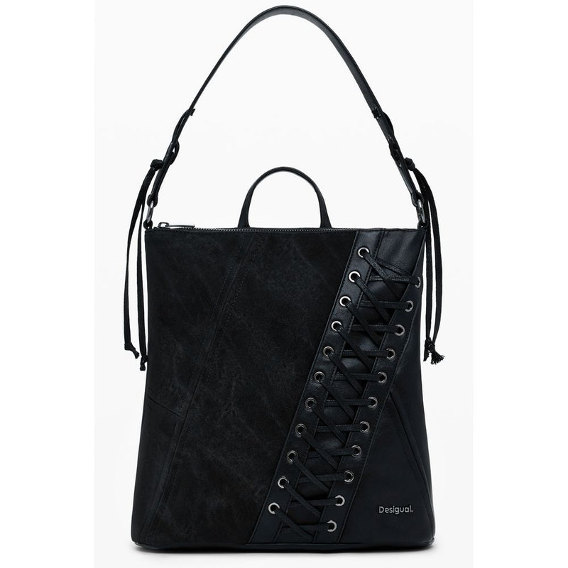 Desigual TANGO PRETORIA MINI PATCH BACKPACK - Chic Black Style
