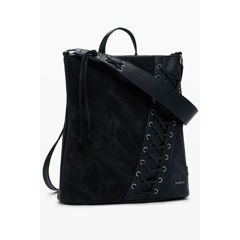 Desigual TANGO PRETORIA MINI PATCH BACKPACK - Chic Black Style