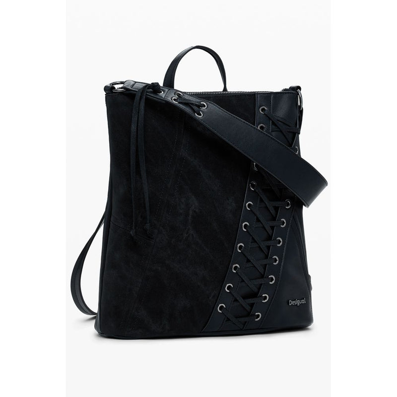 Desigual TANGO PRETORIA MINI PATCH BACKPACK - Chic Black Style