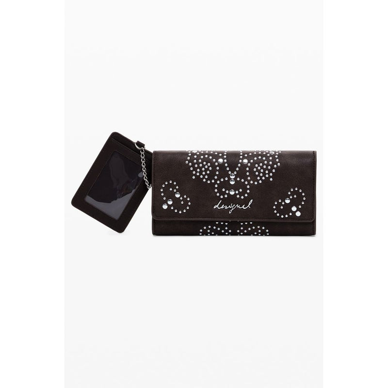 Desigual Mariona Poker Face Wallet - Chic Brown Polyethylene