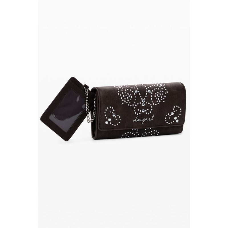Desigual Mariona Poker Face Wallet - Chic Brown Polyethylene