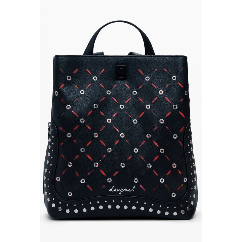 Desigual Yankee Metal Patch Sumy Mini Backpack - Black