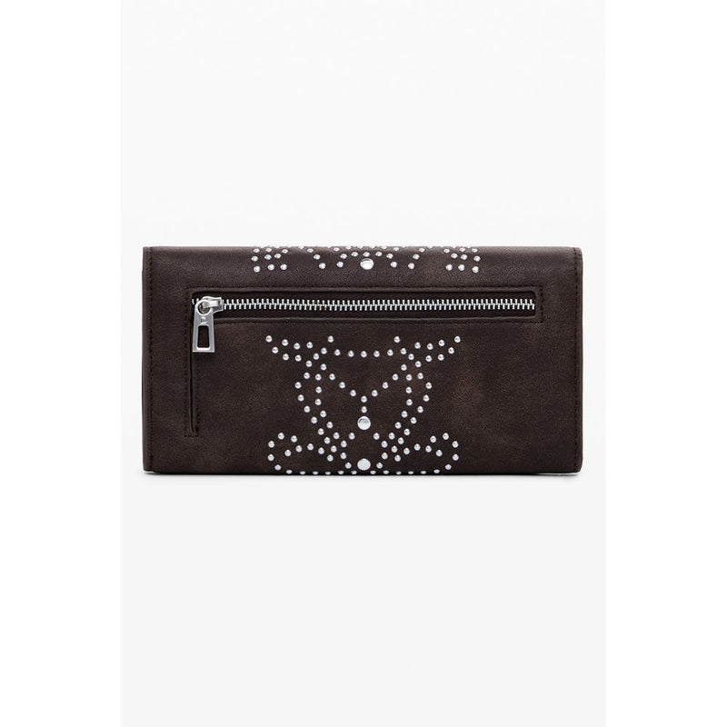 Desigual Mariona Poker Face Wallet - Chic Brown Polyethylene