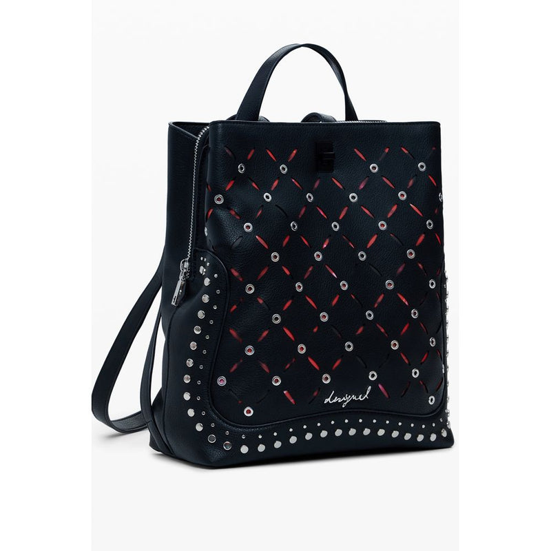 Desigual Yankee Metal Patch Sumy Mini Backpack - Black