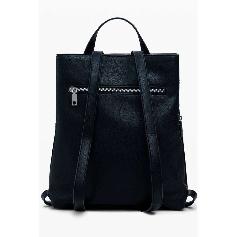 Desigual Yankee Metal Patch Sumy Mini Backpack - Black
