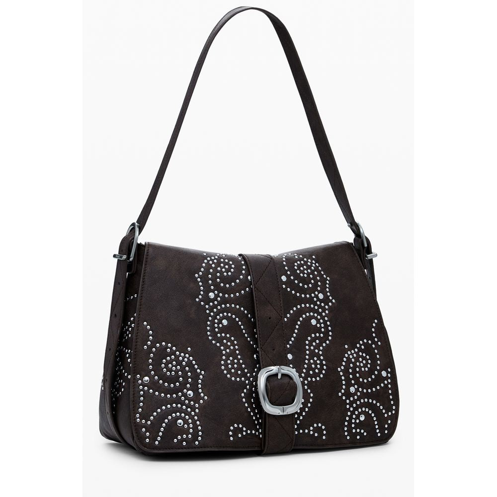 Desigual Poker Face Posadas Sac à Main Marron pour Femme