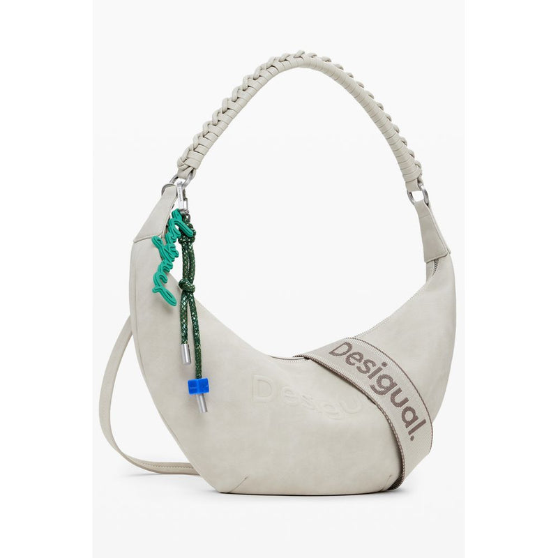 Sac à main Desigual Beige HALF LOGO ZANTE pour Femme