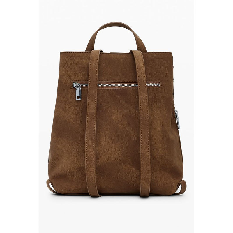 Sac à dos mini Desigual Yankee Metal Patch Sumy - Marron