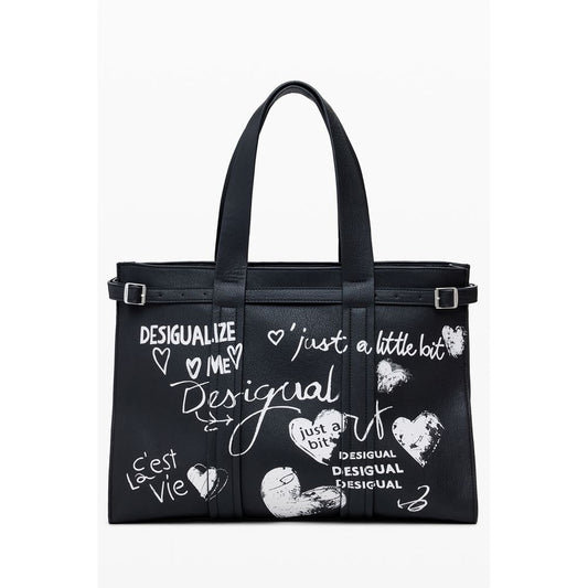 Sac à main Desigual en polyéthylène noir pour femme