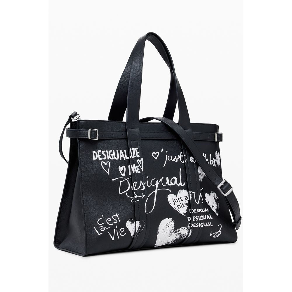 Sac à main Desigual en polyéthylène noir pour femme