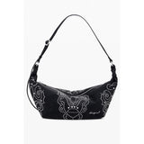 Desigual MUNSTER POKER FACE BAG - Black Polyethylene Handbag