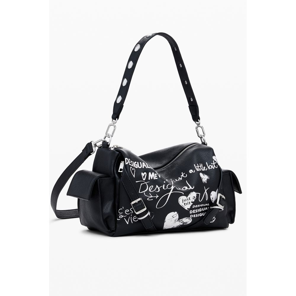 Desigual Munster Poker Face Black Handbag for Women
