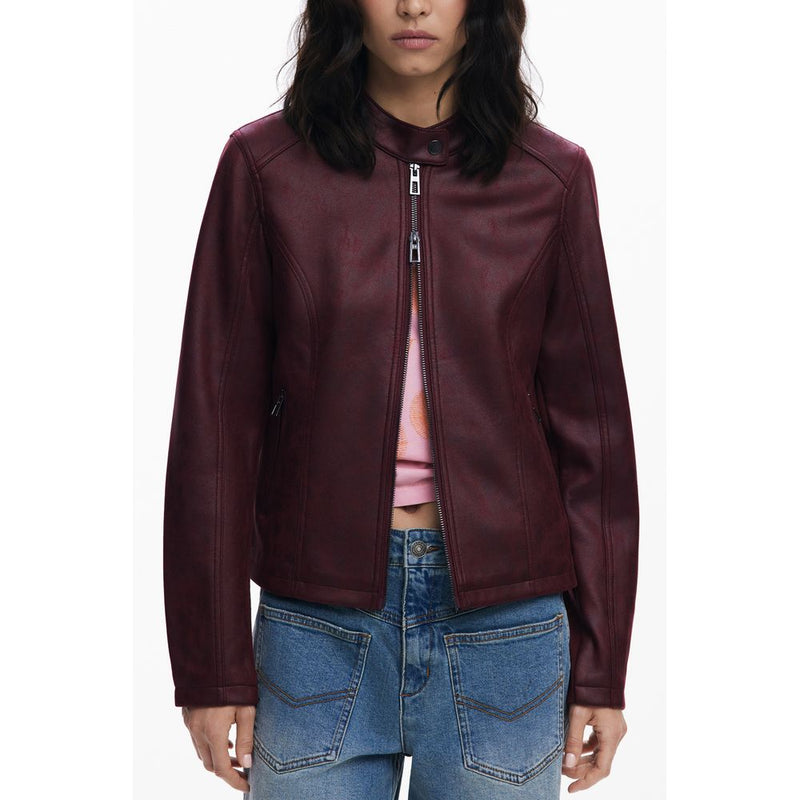 Desigual CHAQ BASIC Red Polyester Women Jacket