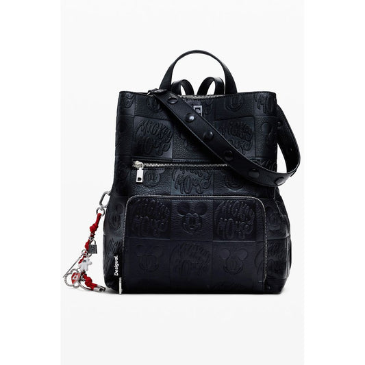 Sac à dos pour femme en polyéthylène noir Desigual