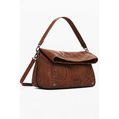 Sac à main pour femme en polyéthylène brun Desigual