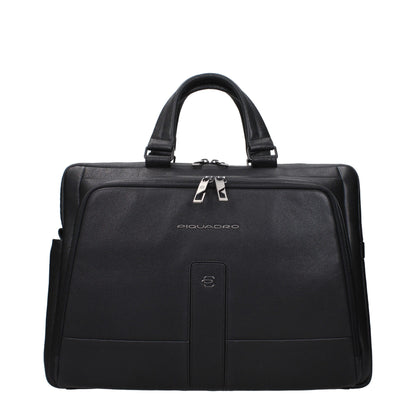 Sacs à main et sacs pour ordinateur portable en cuir noir Piquadro