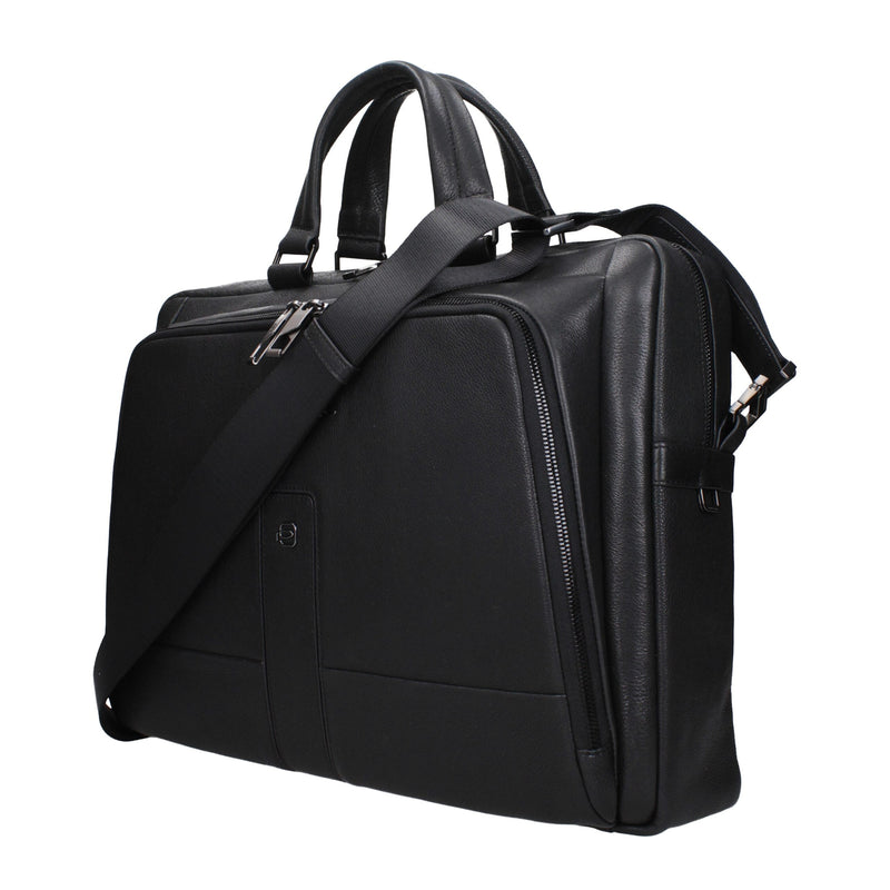 Sacs à main et sacs pour ordinateur portable en cuir noir Piquadro