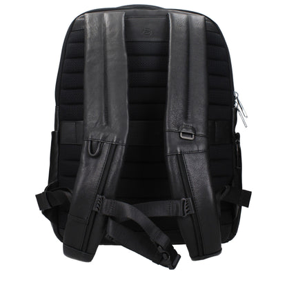 Sacs à dos en cuir noir Piquadro