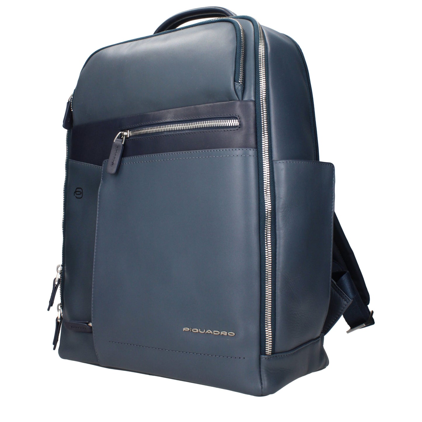 Sacs à dos en cuir bleu Piquadro