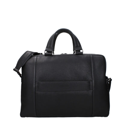 Sacs à main et sacs pour ordinateur portable en cuir noir Piquadro