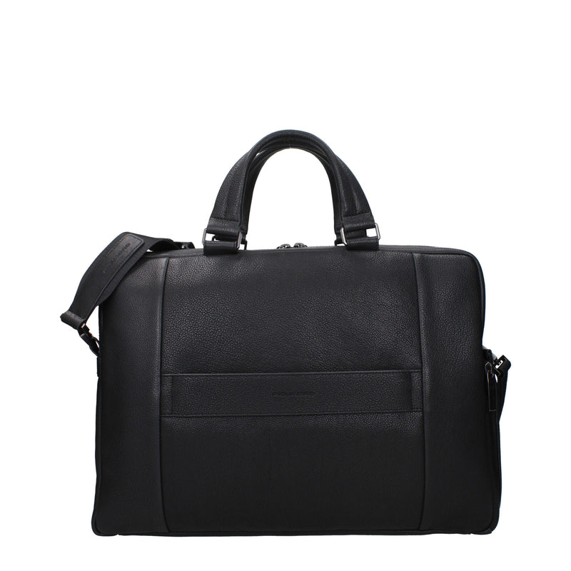 Sacs à main et sacs pour ordinateur portable en cuir noir Piquadro