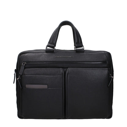 Sacs à main et sacs pour ordinateur portable en cuir noir Piquadro