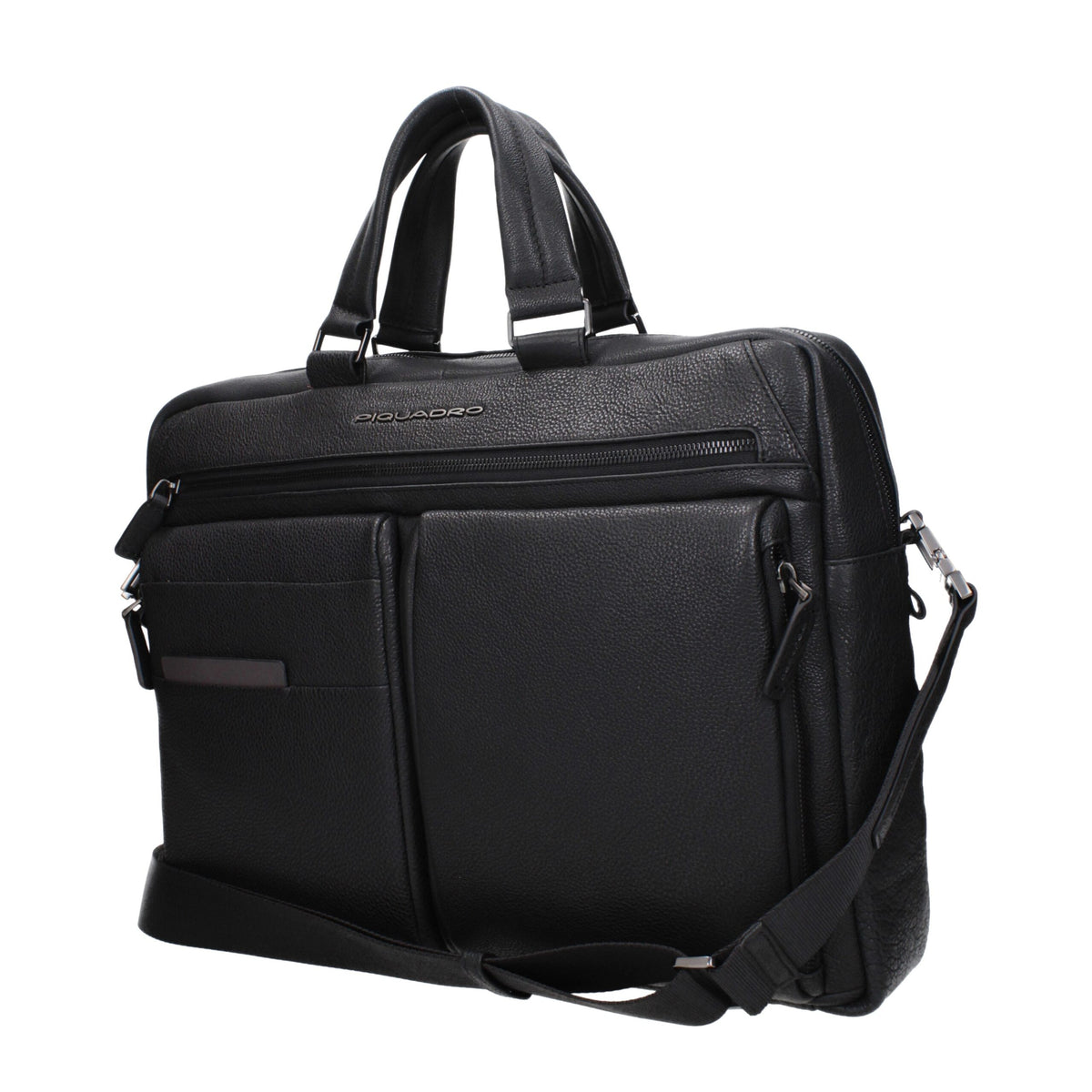 Piquadro Sac en Cuir Noir pour Professionnels et Ordinateurs