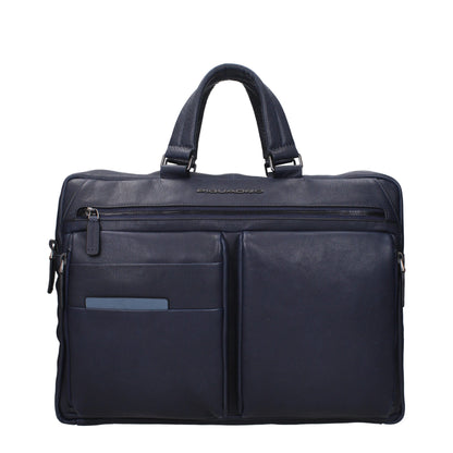 Sacs à main et sacs pour ordinateur portable en cuir bleu Piquadro
