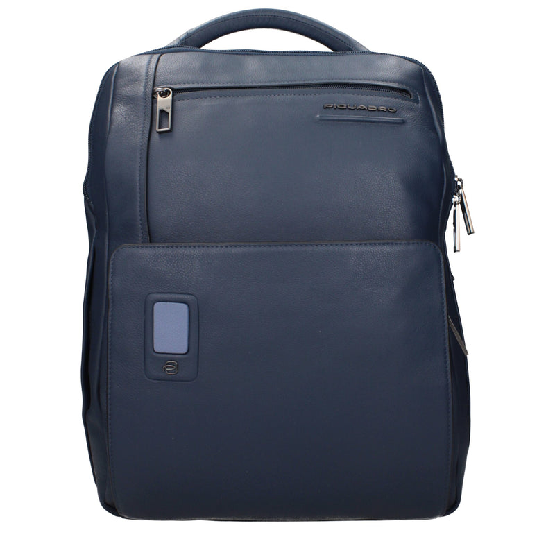 Piquadro Blauwe Leren Rugzakken